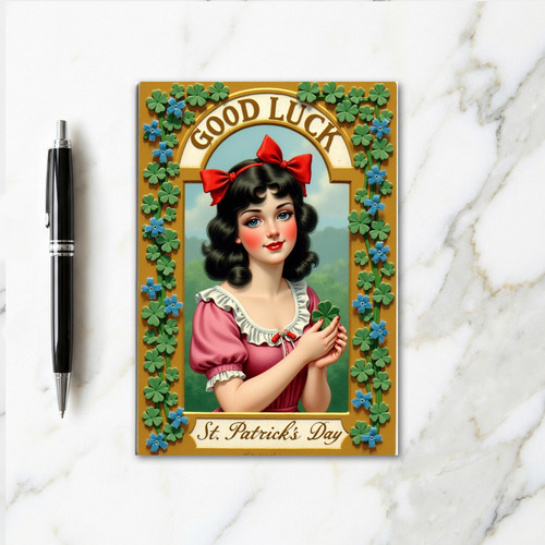 Lucky Day Vintage Portrait Card