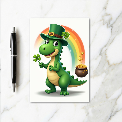 Lucky Dino Rainbow Gold Card