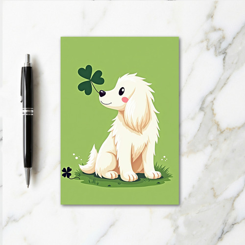 Lucky Dog Cute Smile Card