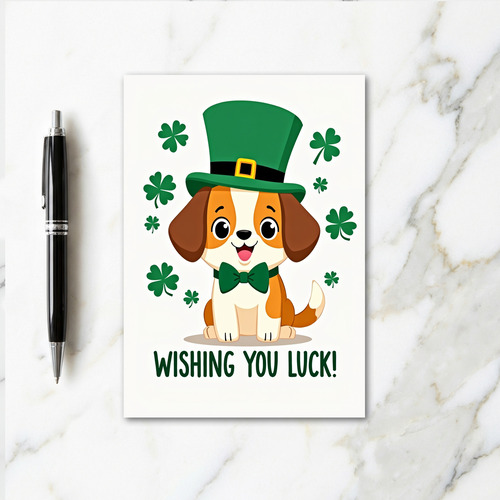Lucky Dog Greeting Card
