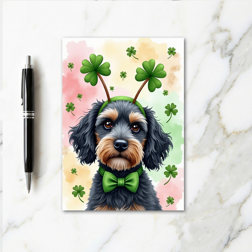 Lucky Dog St Patricks Day Card
