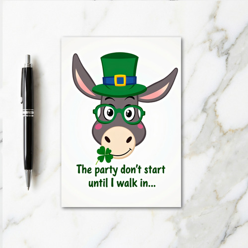 Lucky Donkey Party Card
