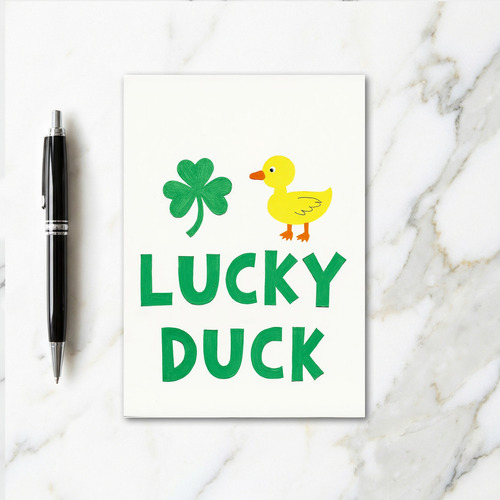 Lucky Duck Greeting Card