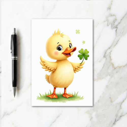 Lucky Duckling Joy Card