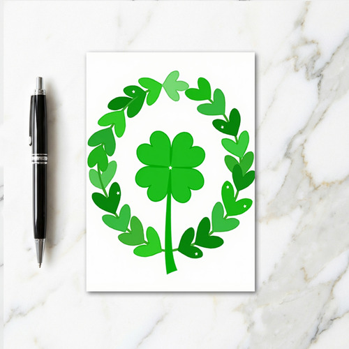 Lucky Emerald Cheerful Card