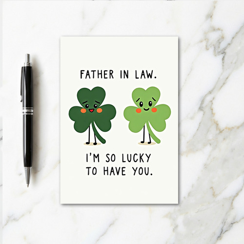 Lucky Father In Law Card