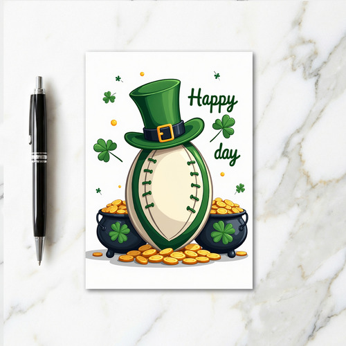 Lucky Football Happy Day Card
