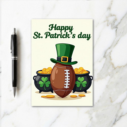 Lucky Football Pattern Card