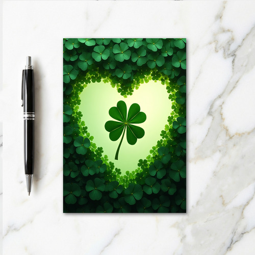 Lucky Four Leaf Clover Find Card