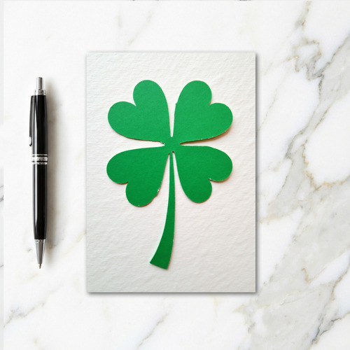 Lucky Four Leaf Clover Simple Card