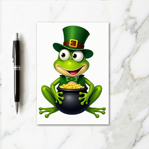Lucky Frog Fortune Card