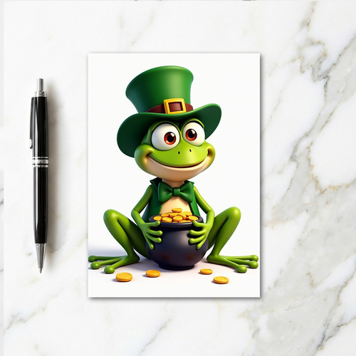 Lucky Frog Smile Card