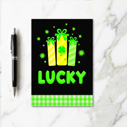 Lucky Gift Boxes Fun Card