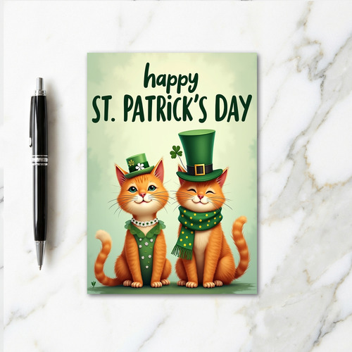 Lucky Ginger Cats Happy Day Card