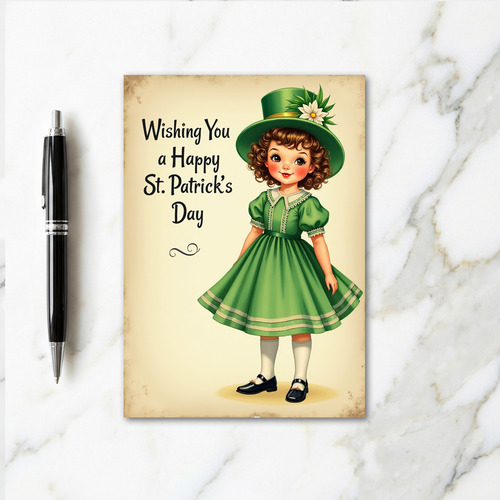 Lucky Girl Happy St Patricks Day Card