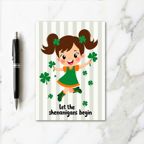 Lucky Girl Shenanigans Card