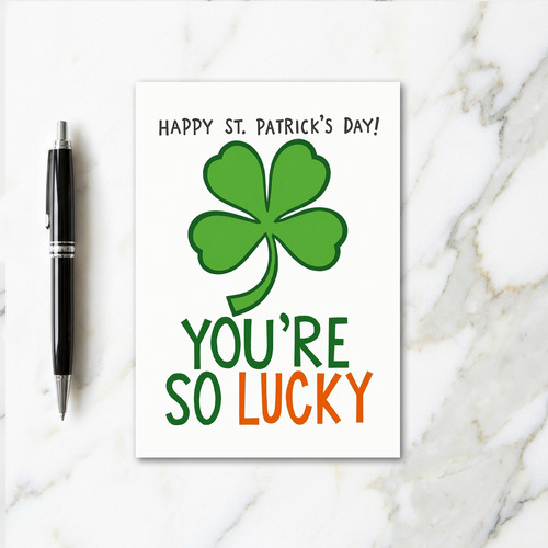 Lucky Glitter Texture Card