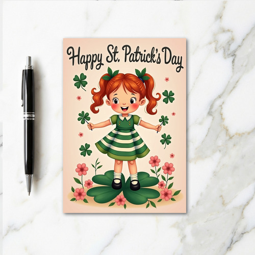 Lucky Glitter Texture Day Card