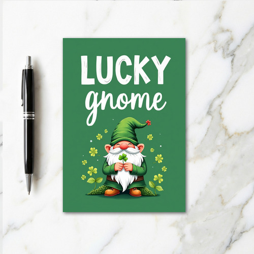 Lucky Gnome Glitter Texture Card