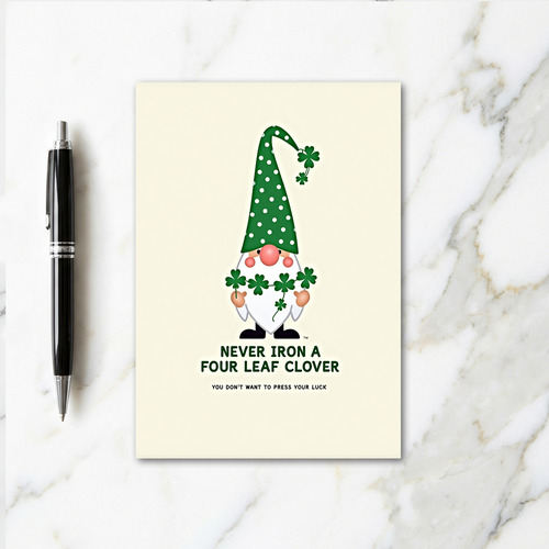 Lucky Gnome Kraft Paper Look Card