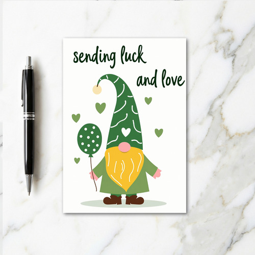 Lucky Gnome Love Sending Card