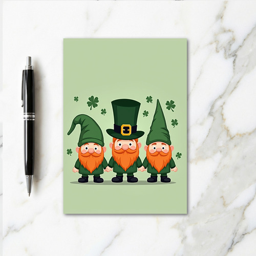 Lucky Gnomes St Patricks Day Card