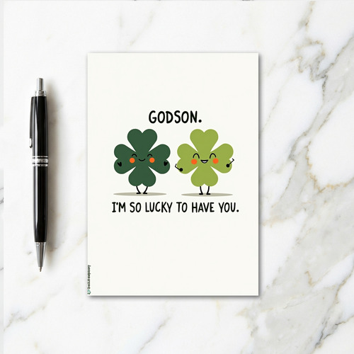 Lucky Godson Love You Card