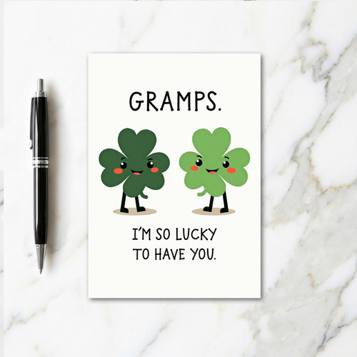 Lucky Gramps Love You Card