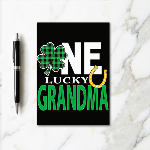 Lucky Grandma Faux Gold Foil Card