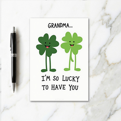 Lucky Grandma Love Card