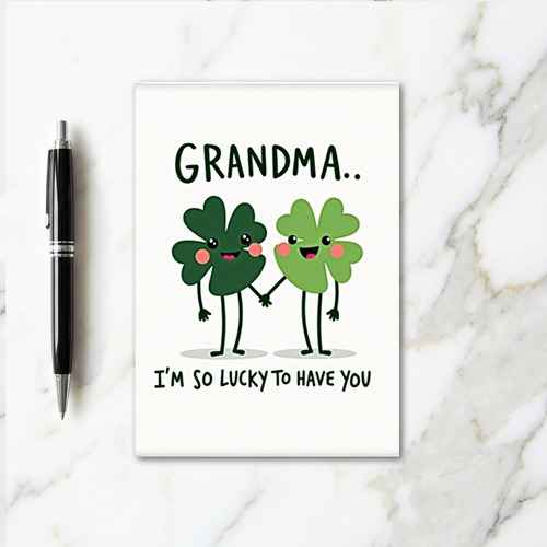 Lucky Grandma Love You Card