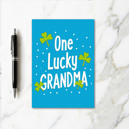 Lucky Grandma Shamrock Card