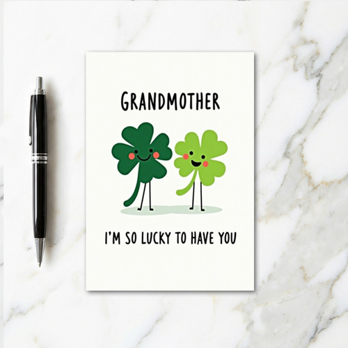 Lucky Grandmother Love Card