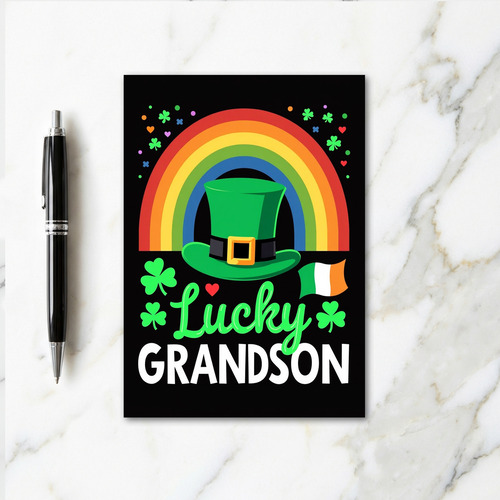 Lucky Grandson Irish Card