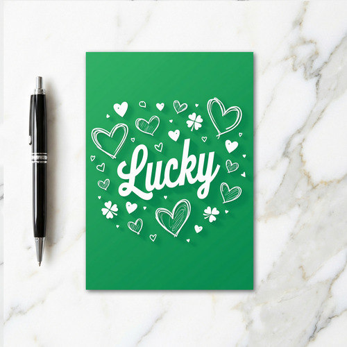Lucky Green Cheers Card