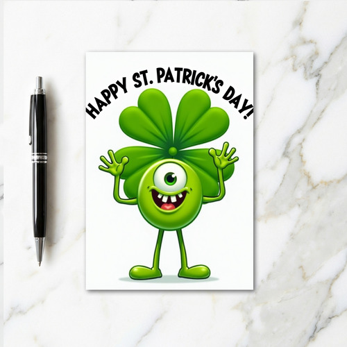 Lucky Green Day Happy Card