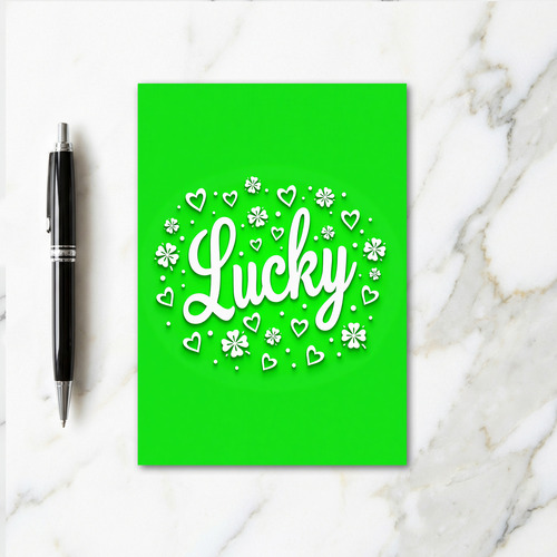 Lucky Green Fortune Card