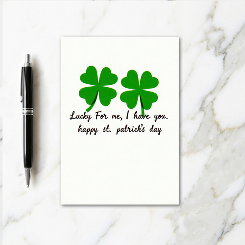Lucky Green Happy St Patricks Day Card