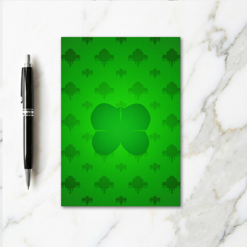 Lucky Green Modern Art Card