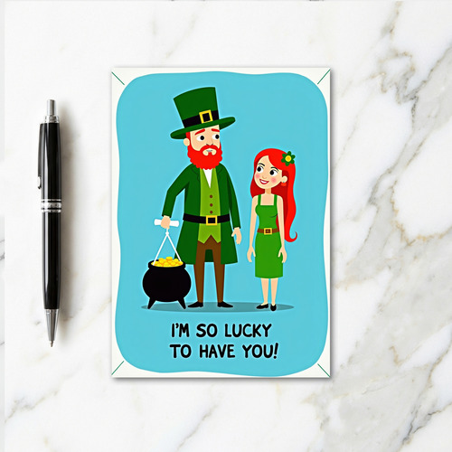 Lucky Green Pattern Card