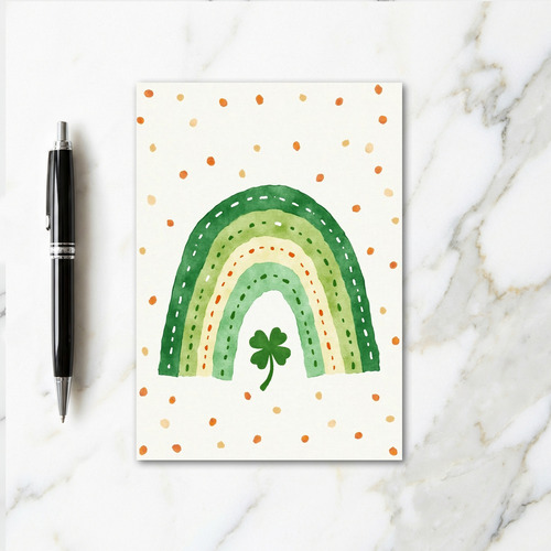 Lucky Green Rainbow Card