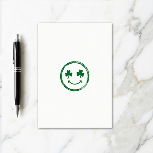Lucky Green Smile Card