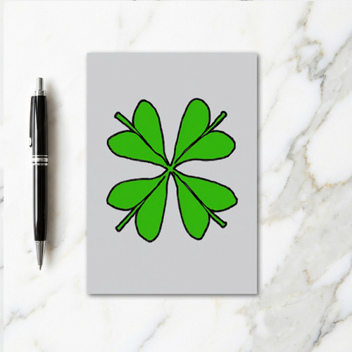 Lucky Hand Drawn Clover Art Card