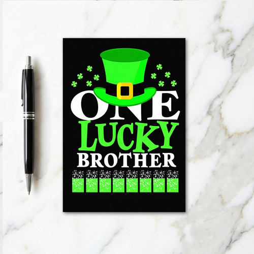 Lucky Hat Brother St Patricks Card