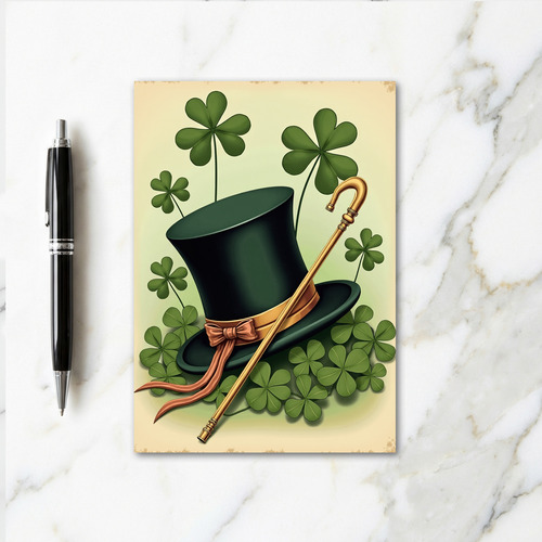Lucky Hat St Patricks Day Card