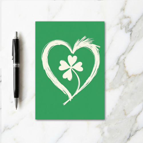 Lucky Heart Brushstroke Card
