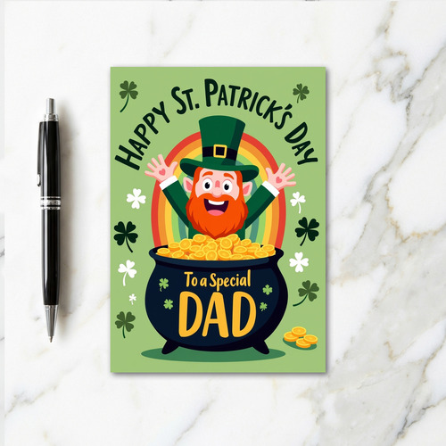 Lucky Heart Dad St Patricks Card