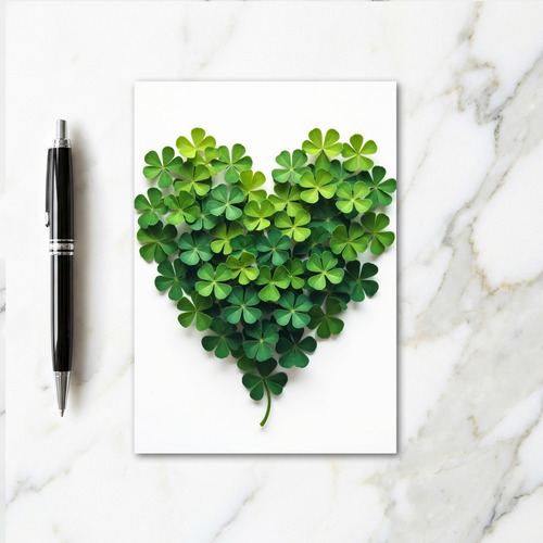 Lucky Heart Leaf Card