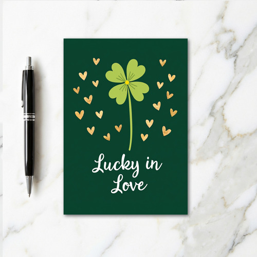 Lucky Heart Pattern Love Card