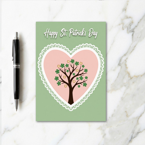 Lucky Heart St Patricks Day Card